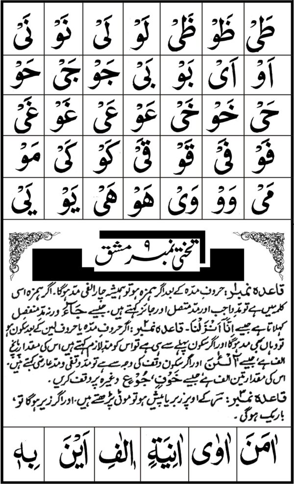 12 Noorani Qaida (نورانی قاعدہ) – Arabic Script & Quran Learning Booklet